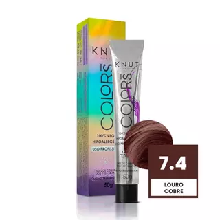 Knut Colors Coloração Capilar 50g Cor 7.4 Louro Cobre em Oferta na Shopee