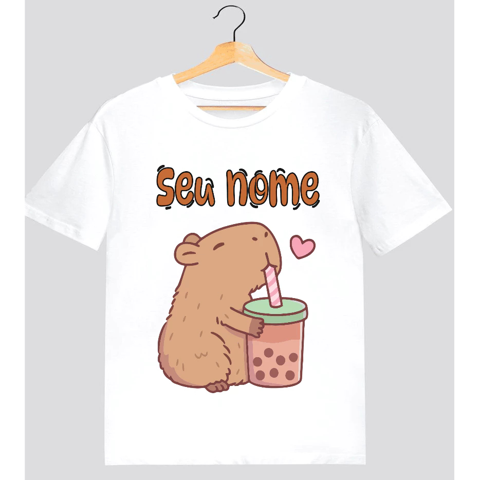 Camiseta Personalizada Capivara Com Seu Nome