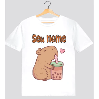 Camiseta Personalizada Capivara Com Seu Nome