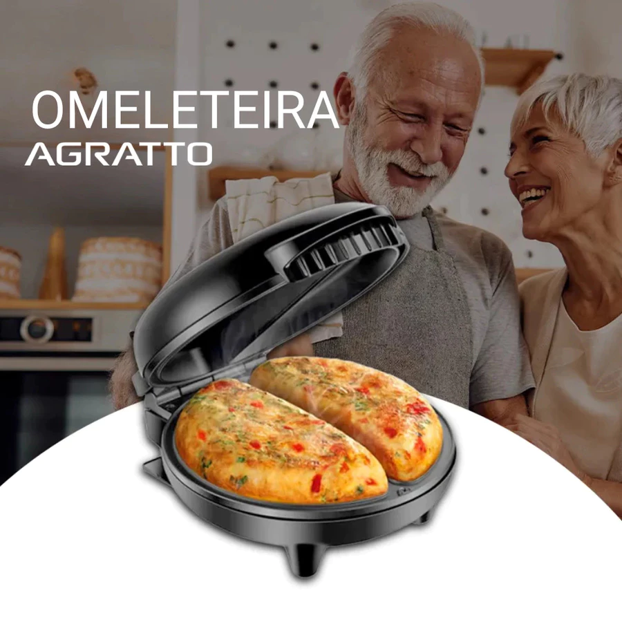 Omeleteira Agratto Mr Cheff Inox Redonda 127v / 220v — foto 2 de 3