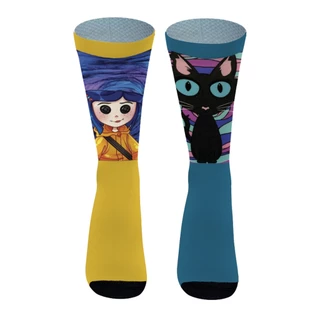 Meias Personalizadas Divertidas Coraline Cano Alto 1 Par