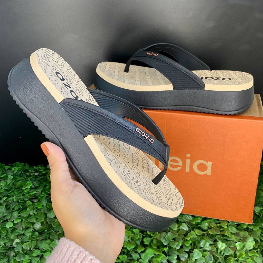 Sandália Chinelo Plataforma Azaleia Tamanco Chinelo Azaléia Salto