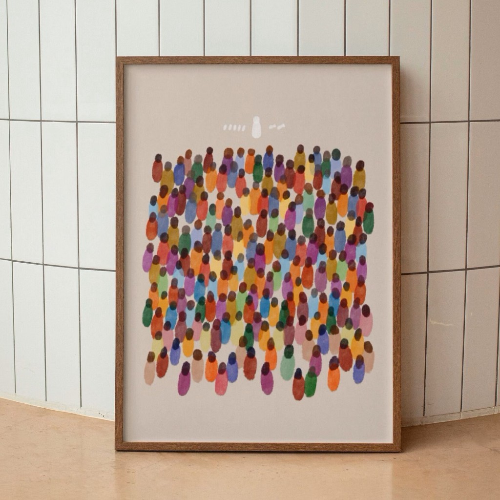 Quadro Decorativo Religiosos Com Textos Bíblicos Para Sala, Quarto ou Escritório – Cinco Paes e Dois Peixes No1