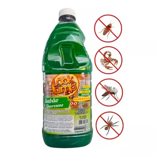 Sabão de Querosene Multiuso 2L Desengordurante Forte Limpa Piso Fogão Banheiro Repelente de Insetos em Oferta na Shopee
