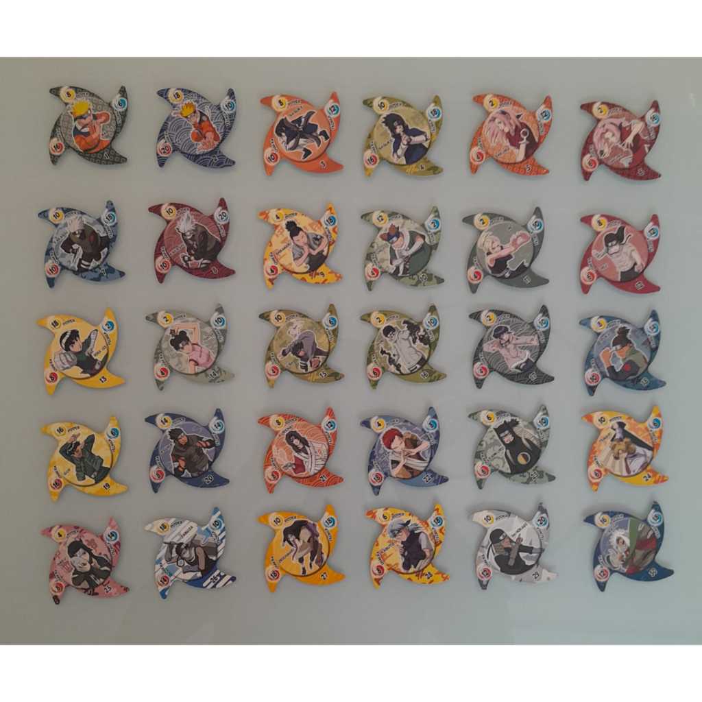 Coleção completa Naruto Shuriken Elma Cips