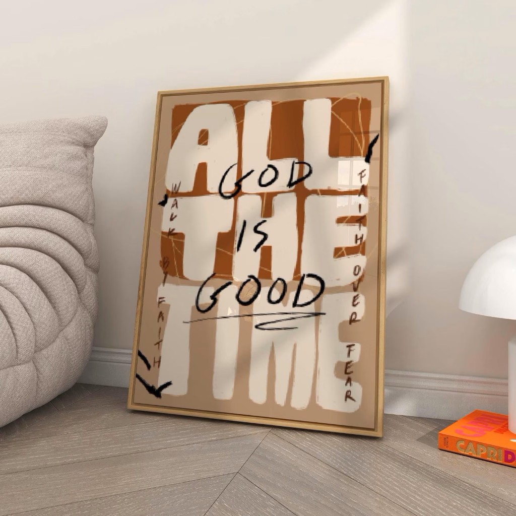 Quadro Decorativo Religiosos Com Textos Bíblicos Para Sala, Quarto ou Escritório – Firmada Nele No1