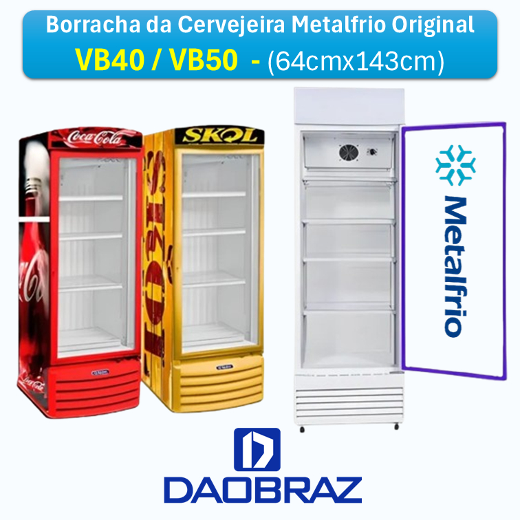 Borracha da Cervejeira compatível com Metalfrio VB40 - (64cmx143cm