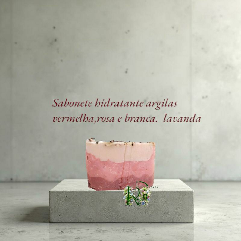 SABONETE NATURAL de argilas restauradoras , vermelha,rosa e branca e ...