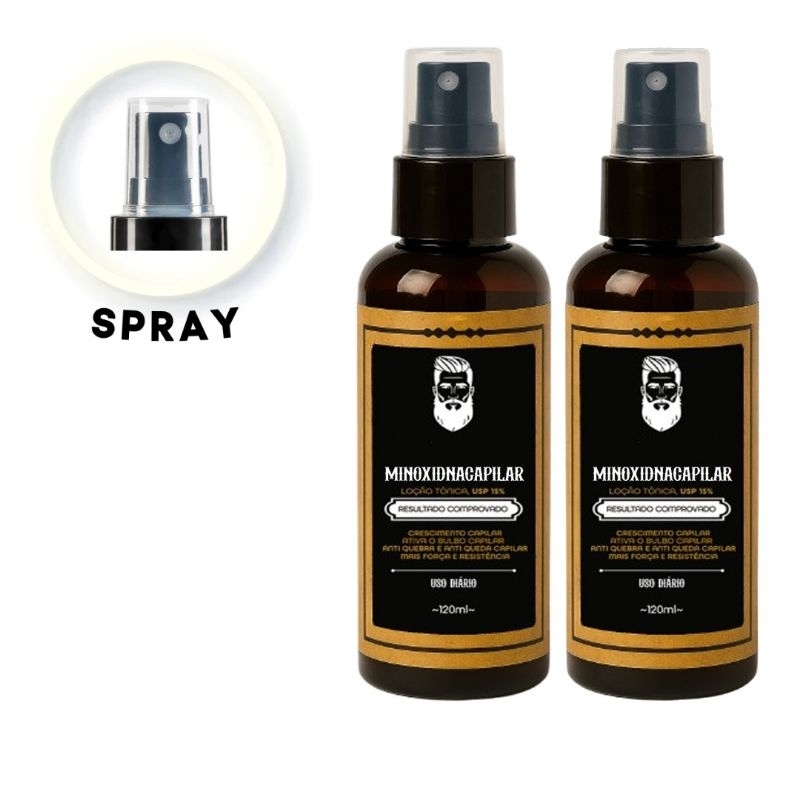 Pro Barber MinoxDNACapilar Spray 120ml Crescimento Barba Cabelo Rápido Envio Imediato