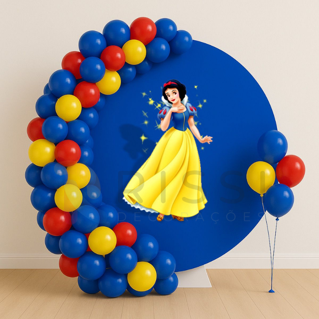 Kit Balões Festa Branca de Neve – 75 Balões + Fita de Arco 5m – Balão ...