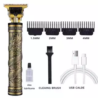Máquina De Cortar Cabelo Aparelho Barbeador Elétrico Para Fazer Barba Cortador USB Profissional