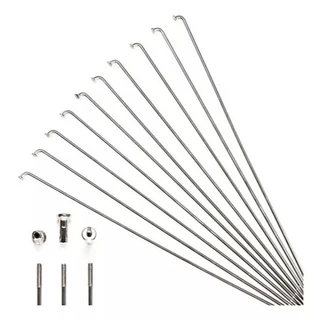 Kit 36 Raios Bicicleta Monark Aro 26 Caloi Poti Zincado ou Inox 2.5 x 275mm