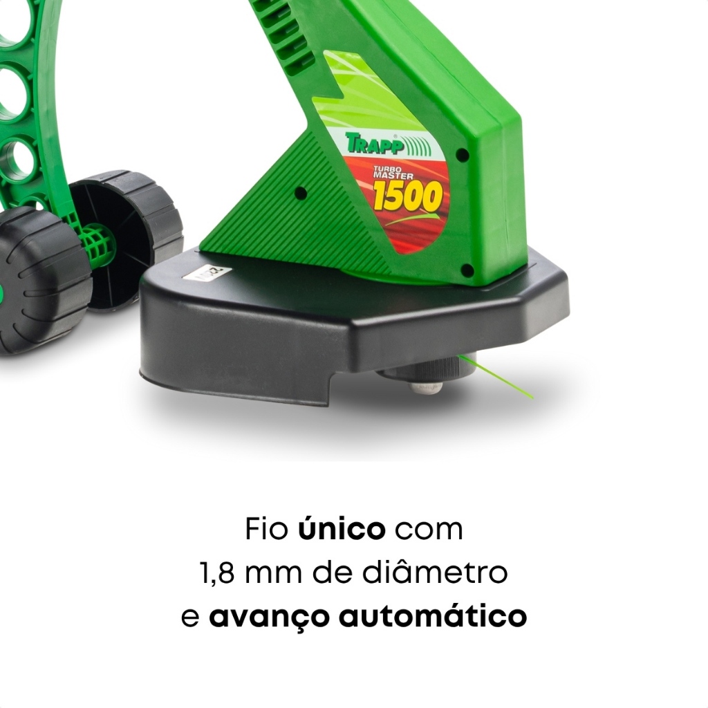Aparador Cortador Elétrico Maquina Cortar Grama Trapp Turbo Master