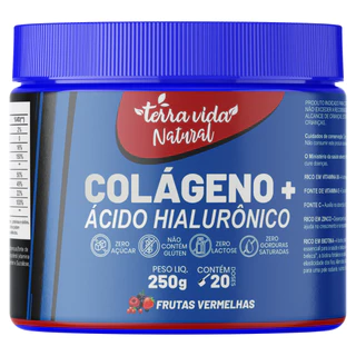 Colágeno Com Ácido Hialuronico Com Sabor 250g - Cabelo, Pele e unhas em Oferta na Shopee