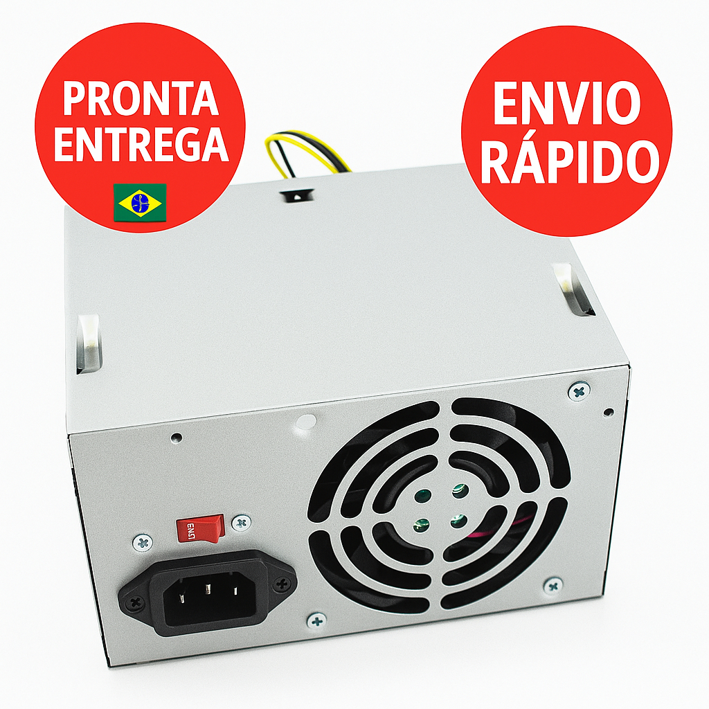 Kit Fonte de Alimentação 110v/230v para PC Casa Escritório Bivolt