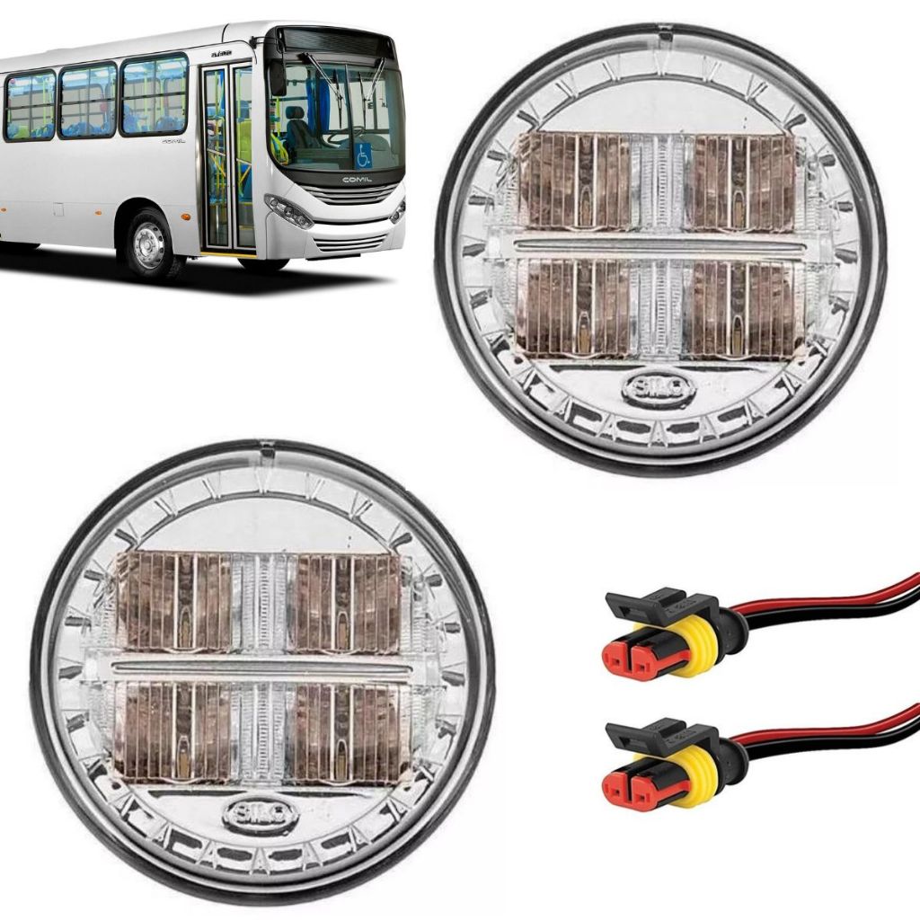 Kit 2 Lanterna Seta Dianteira Onibus Comil Svelto Mascarelo Neobus