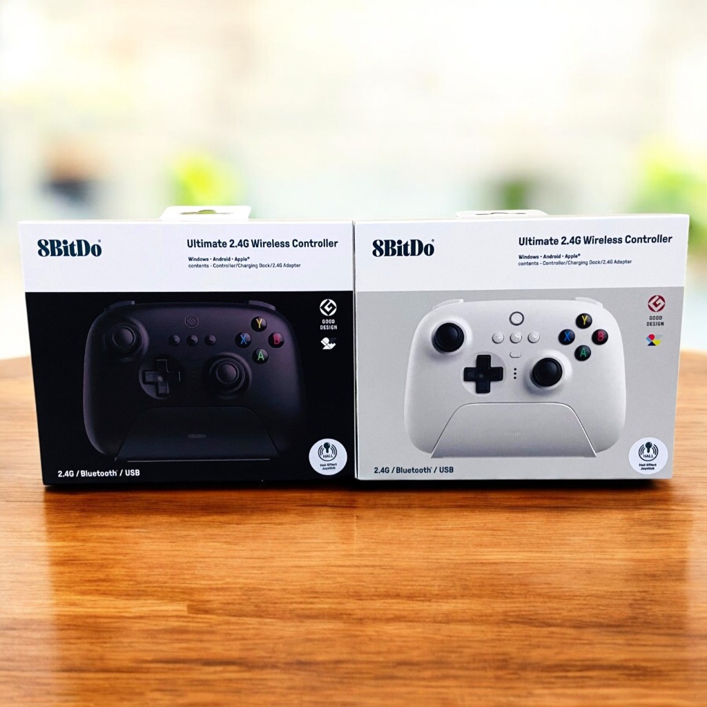 Controle 8BitDo Ultimate Hall Effect (PC, Steam, iOS, Android | Bluetooth | Dock | Lacrado)
