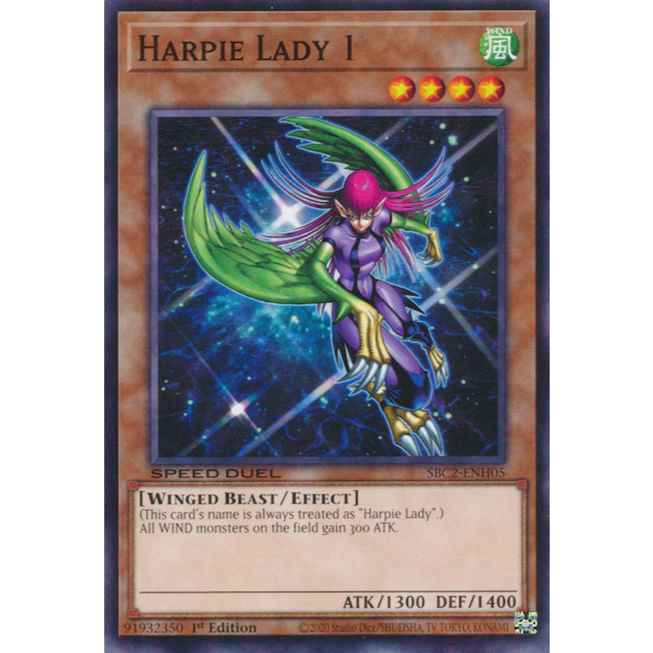 Harpie Lady 1 SBC2-ENH05 Common 1st Edition | Shopee Brasil