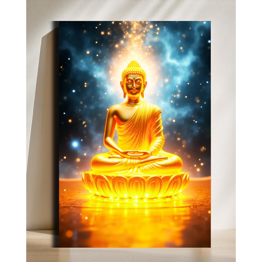 Quadro Placa Decorativa “BUDA LIGHT