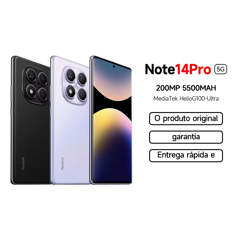 Xiaomi Redmi Note 14 Pro 5G Version mondiale Smartphone 200MP caméra dimension 7300 Ultra 1.5K 120Hz AMOLED affichage 5110mAh IP68  509