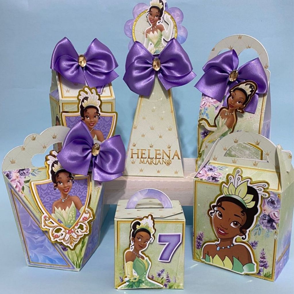 PEGUE E MONTE Kit Personalizados Tiana Princesa e o Sapo ...