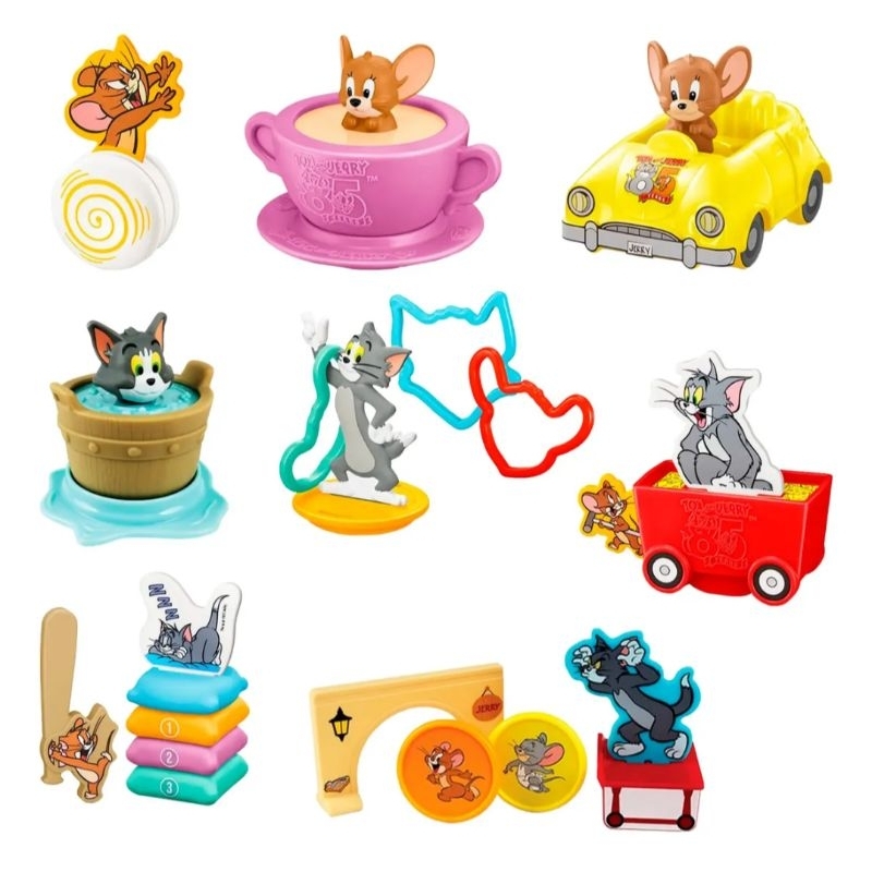 Tom and Jerry マスコット セット Coleção Tom e Jerry 85 Anos - Oficial MC Donald's 2025 | Shopee Brasil