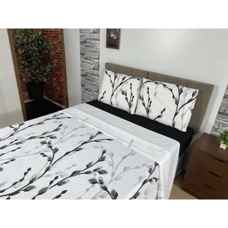 Jogo de lençol Casal 4 peças micro percal 400 Fios Estampado em Oferta na Shopee