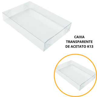 20~100 CAIXAS 12X8X3 TRANSPARENTE EM ACETATO ASSK K13
