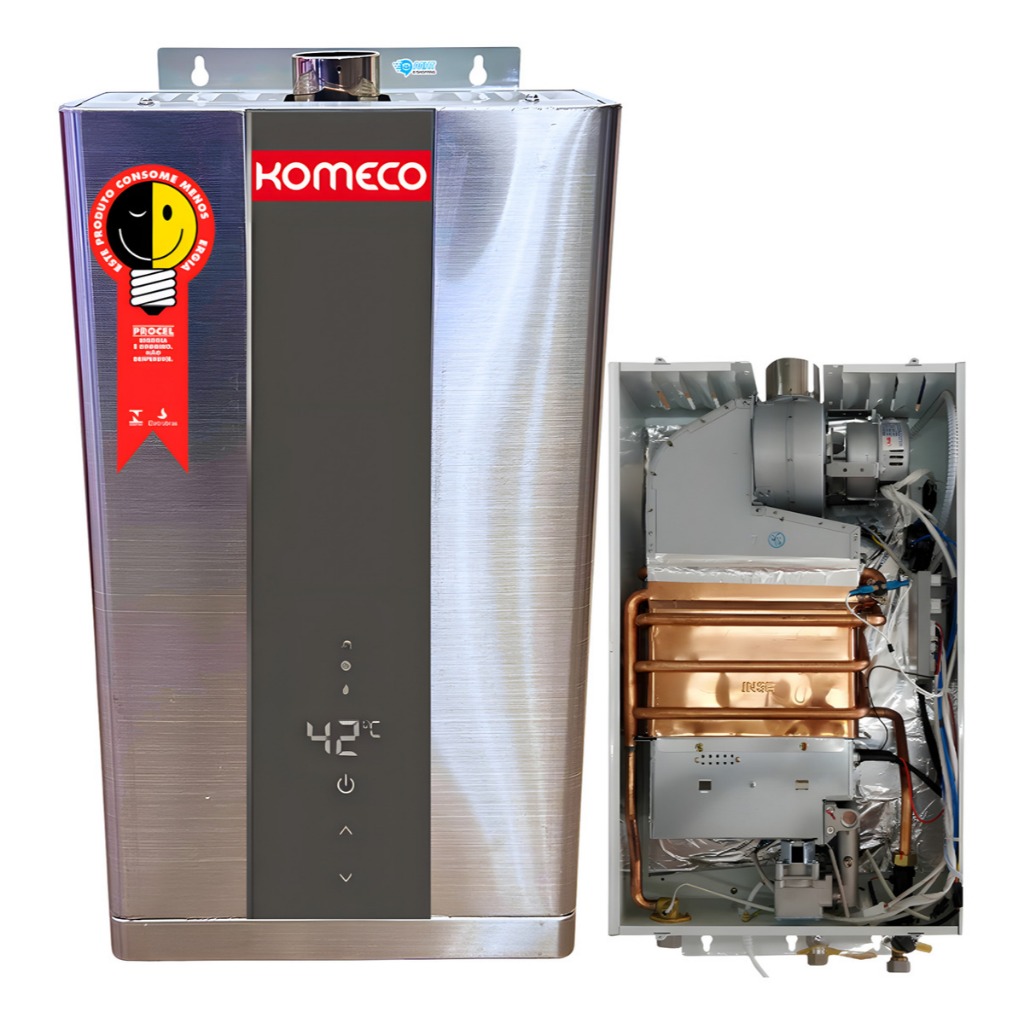 Aquecedor e Pressurizador De Água A Gás Glp Komeco 21 Litros P/ 2 ...