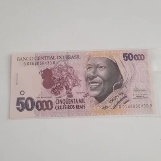 Cédula Brasil 50 mil cruzeiro reais - Baiana FE