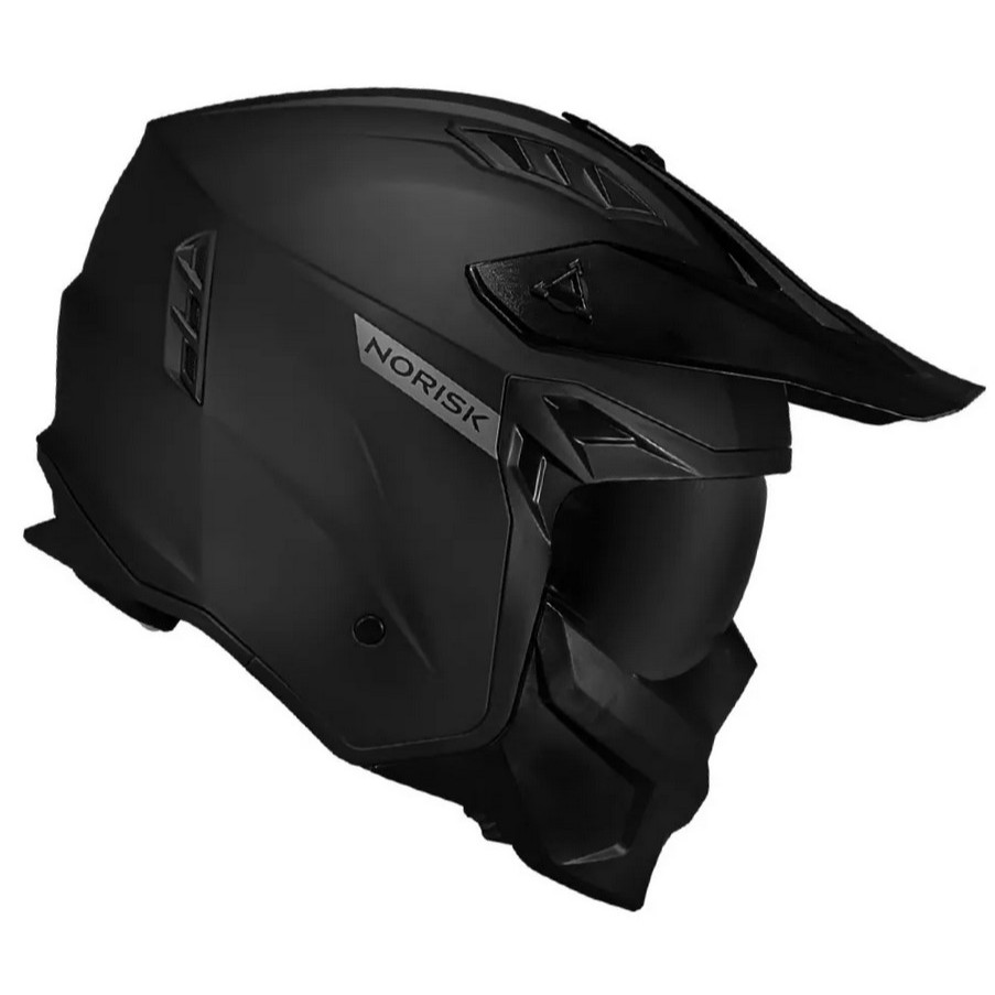 CAPACETE NORISK DARTH II MONOCOLOR URBANO PRETO FOSCO 4 EM 1