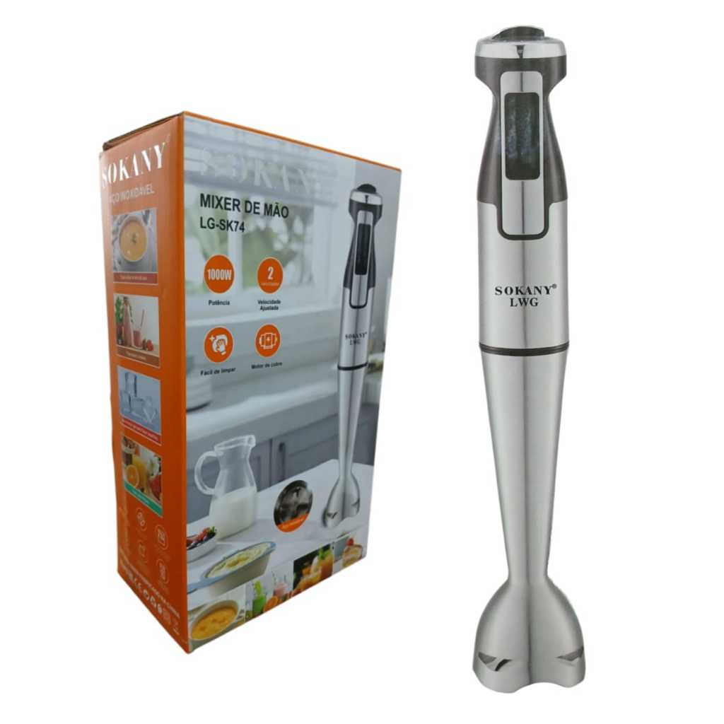 Mixer De Mão Triturador 2 Velocidades Pra Cozinha 1000w 110v