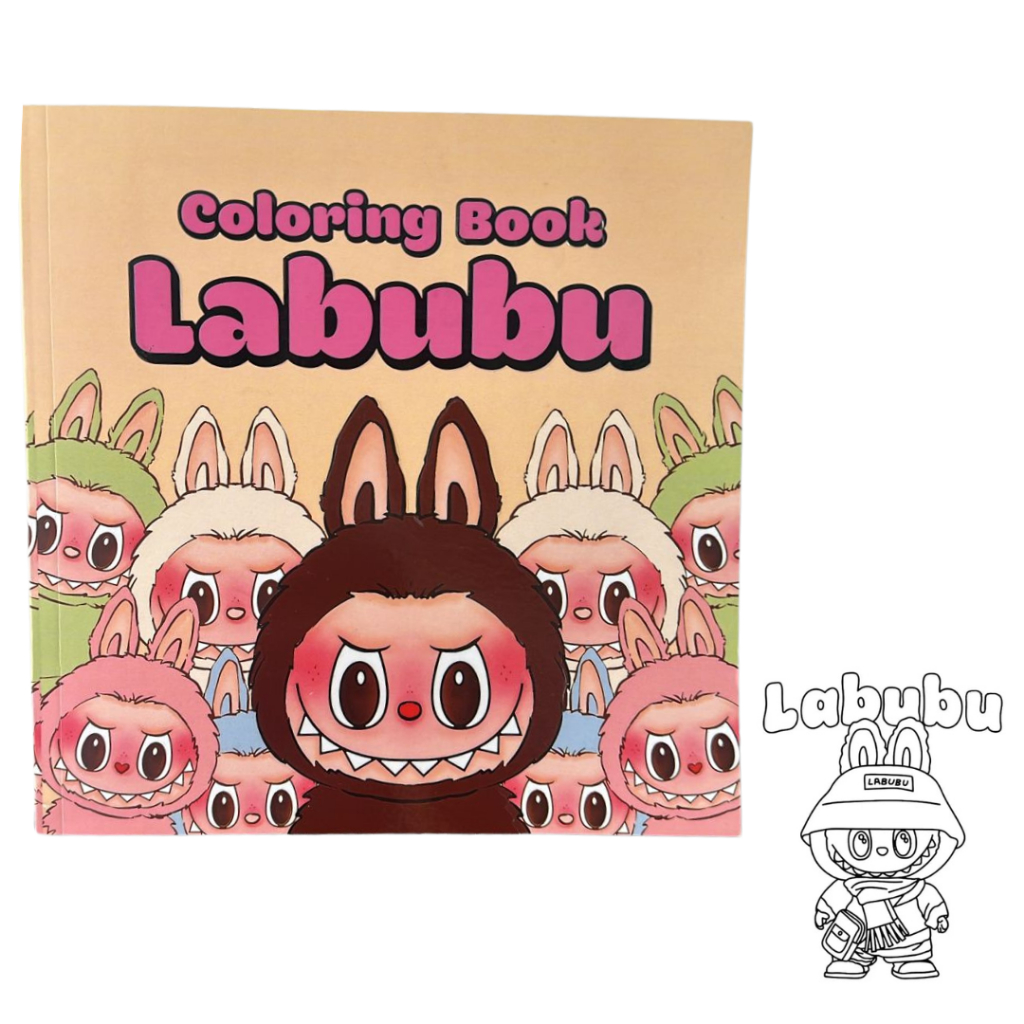 Labubu - livro de colorir 24 pág caderno de desenho Pintura coloring ...