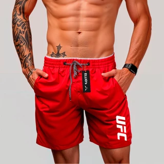Short Bermuda Mauricinho Antiodor Esportiva U-F -C 02 - Academia, Skate, Basquete, Corrida Tactel
