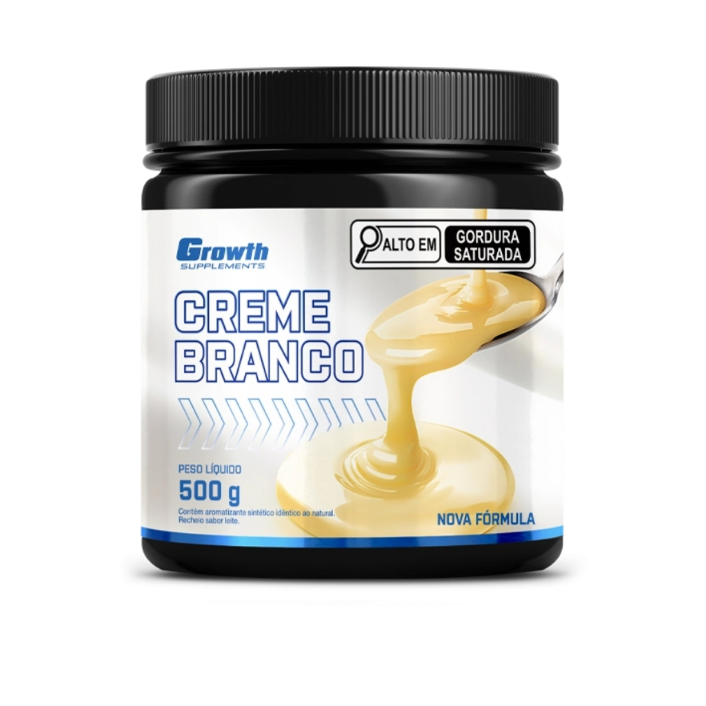 Creme Branco Fit Protéico 500g s/ Açucar Growth Supplements