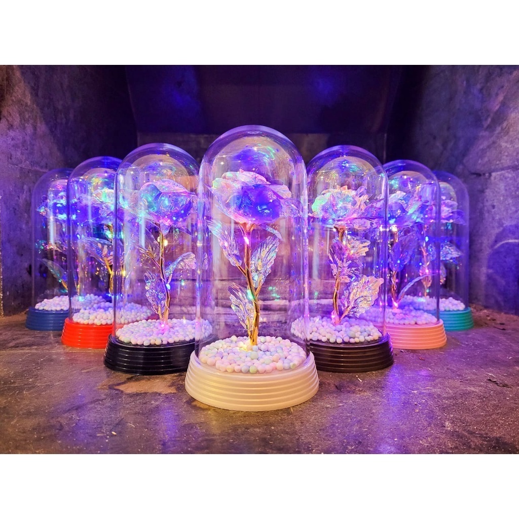 Luminárias A Rosa Encantada Galáxia A Bela e A Fera O Pequeno Príncipe 15cm | Shopee Brasil