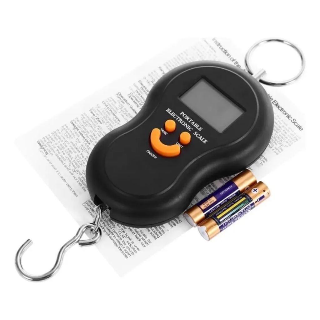 Balança Digital de Mão Bagagem Viagem Portátil Bolsa Mala Peixe Pesa ...