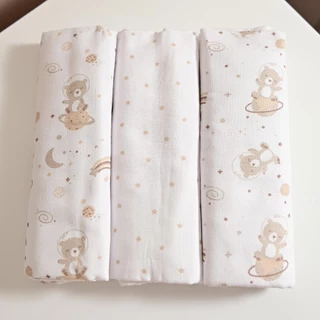 Cueiro para Bebê 03 Unidades 50 cm x 80 cm Bublim em Oferta na Shopee