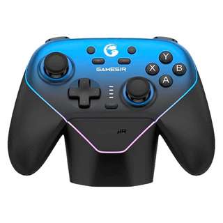Controle Sem Fio Gamesir Super Nova T4N Pro / Com Base de Carga - Azul