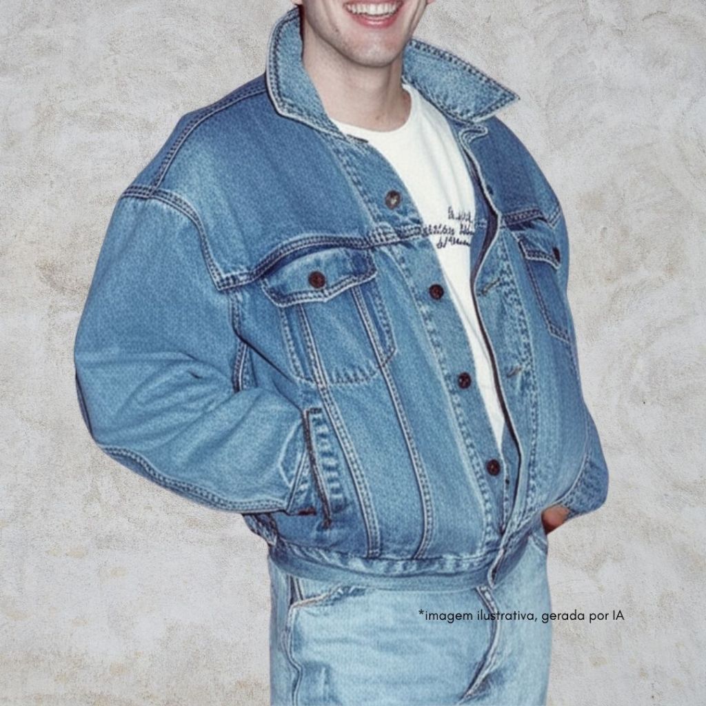 Fantasia Jaqueta Masculina Anos 60 Jaquetas Jeans Anos 90! Moda