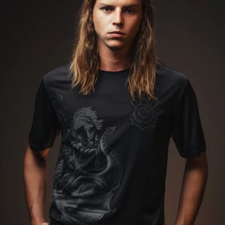 Camisa Corinthians São Jorge Preta Masculina