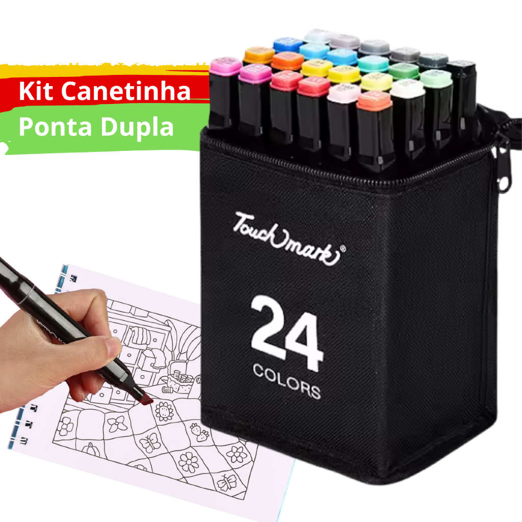 Canetas Canetinha de pintar Bob Goods Colorida Marca Texto Marcador ...