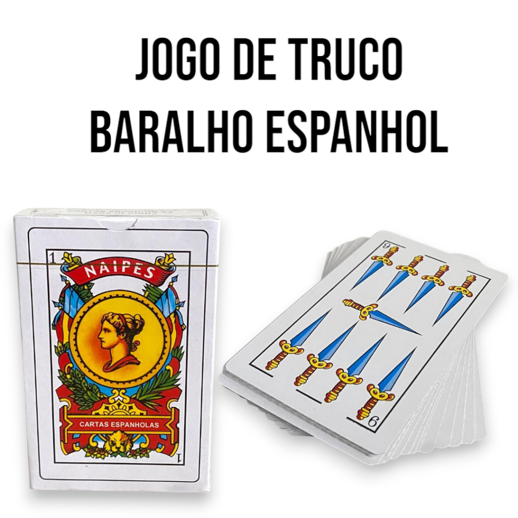 Baralho de Truco Espanhol Clássico Jogo de Cartas Jogo De Baralho ...
