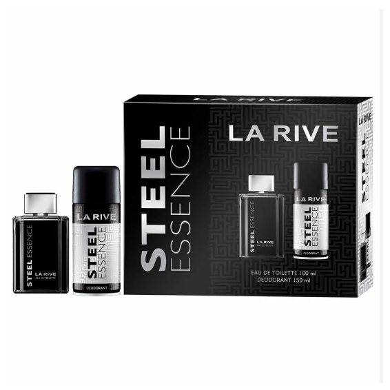 Kit La Rive Steel Essence Perfume 100ml + Deo 150ml | Shopee Brasil