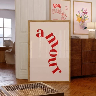 Quadro Decorativo Religiosos Com Textos Bíblicos Para Sala, Quarto ou Escritório – Amour No1