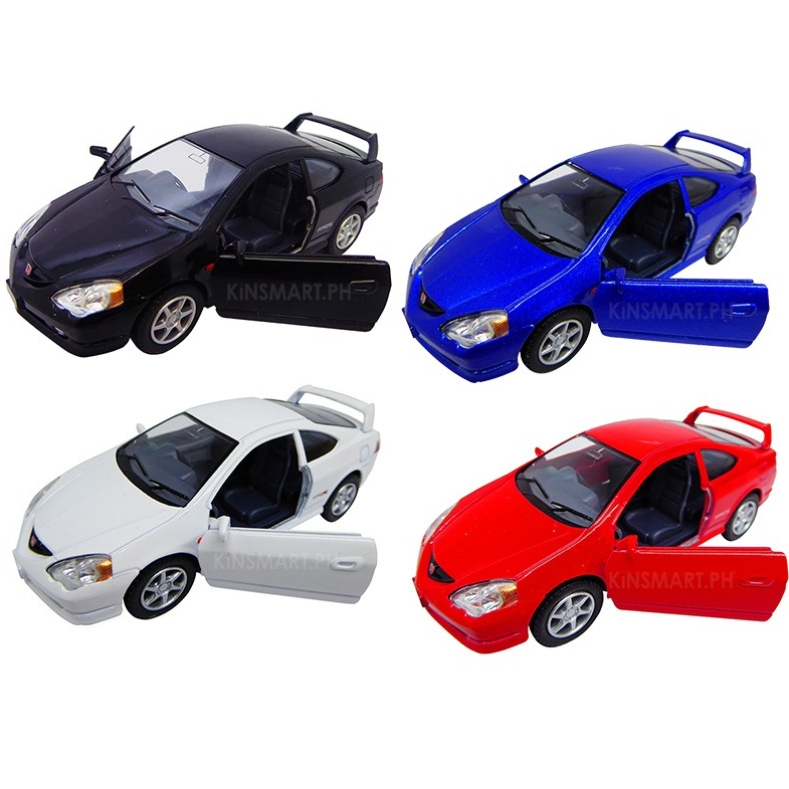 Miniatura carro Honda Integra Type R 1/34 em metal -abrem a porta