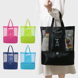 Bolsa Verão De Praia Com Compartimento Térmico Embutid