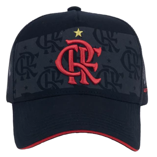 Boné estampa Flamengo Zico trucker  (36007)