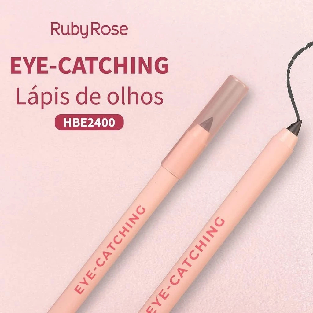 Lápis de Olho Eye Catching (COR Preto) Linha Rosa - Ruby Rose HB E2400 ...
