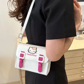 bolsa transversal feminina Hello Kitty e kuromi
